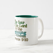 Sprichwörter 9:10 zweifarbige tasse (VorderseiteRechts)