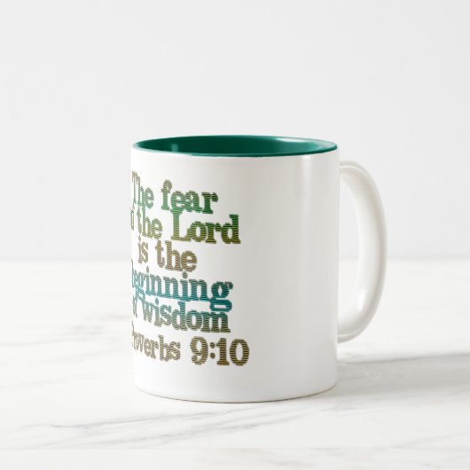 Sprichwörter 9:10 zweifarbige tasse (VorderseiteRechts)
