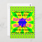 Sprichwörter Neueste Hakuna Matata Schöne Phantast Postkarte (Vorne/Hinten)