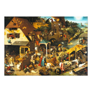 Sprichwörter Pieter Bruegel Netherlandish Fotodruck