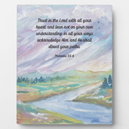 Sprichwörter Vertrauen in das Lord Bible Verse Sch Fotoplatte