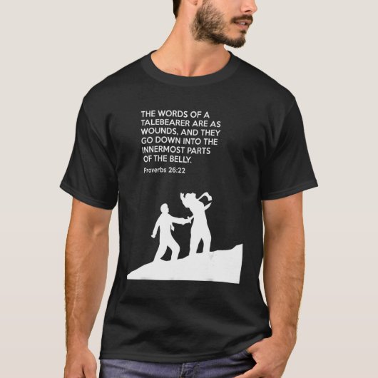 Sprichwörterbuch-Studie Proverbs 26 22 T-Shirt (Vorderseite)