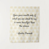 Sprichwörterbuch Wandteppich (Vorderseite)