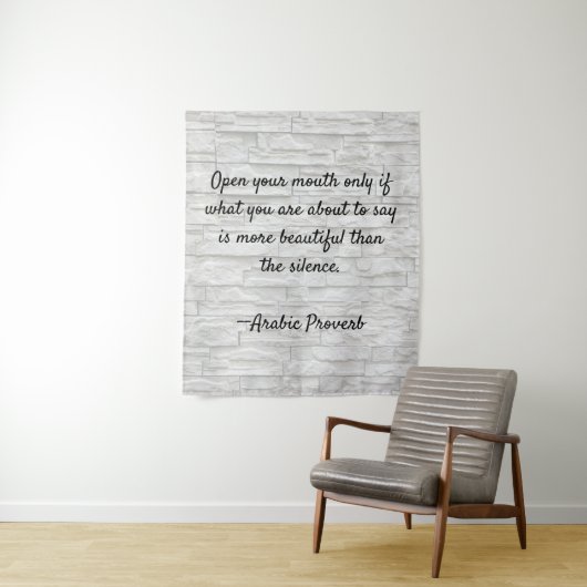 Sprichwörterbuch Wandteppich (Beispiel)