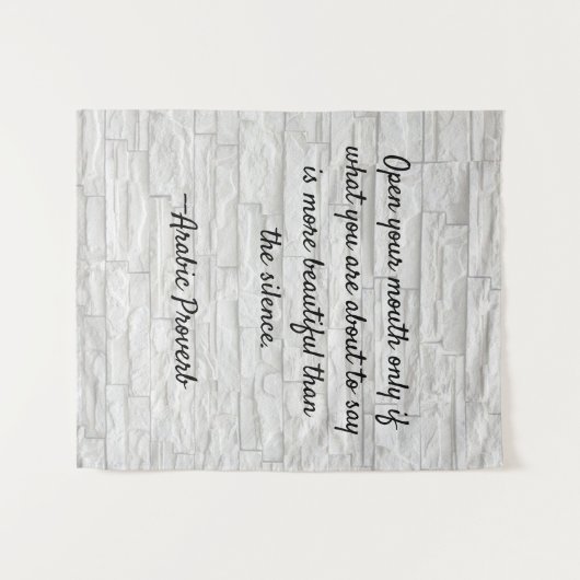 Sprichwörterbuch Wandteppich (Vorderseite (Horizontal))