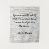 Sprichwörterbuch Wandteppich (Vorderseite)