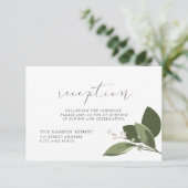 Spries-Empfang mit rosa Rücken erröten Begleitkarte (Stehend Vorderseite)