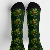 Sprig of Holly Christmas Red Berry  Socken (Oben)