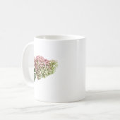 Sprig von Hydrangea Kaffeetasse (Vorderseite Links)