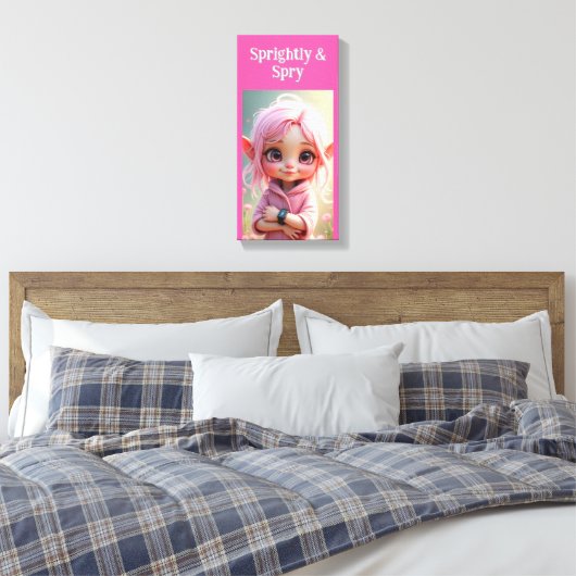 Sprightly & Spry Leinwanddruck (Insitu (Schlafzimmer))