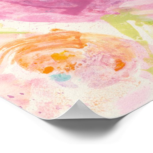 Spring Abstract Florals Poster (Ecke)