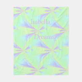 Spring Abstrakt Stars Fleece Blanket
