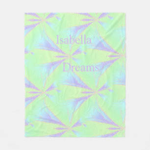Spring Abstrakt Stars Fleece Blanket