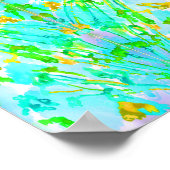 "Spring" Abstrakte Aquarell-Poster drucken Poster (Ecke)