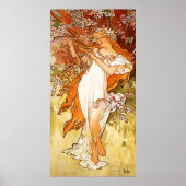 Spring Alfons Mucha Art Nouveau Poster (Vorne)