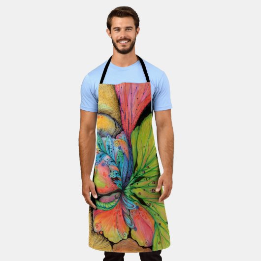 Spring All-over Print-Schürze Schürze (Getragen)