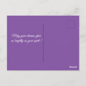 Spring Allegory - woman with purple flowers Postkarte (Rückseite)