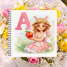 Spring Alphabet Letter A Notebook for Kids Notizblock