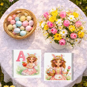 Spring Alphabet Letter A Notebook for Kids Notizblock