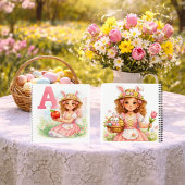 Spring Alphabet Letter A Notebook for Kids Notizblock