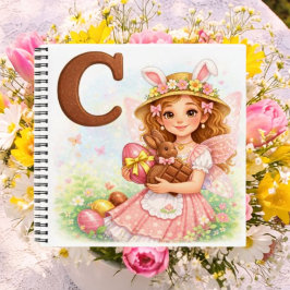 Spring Alphabet Letter C Notebook for Kids Notizblock
