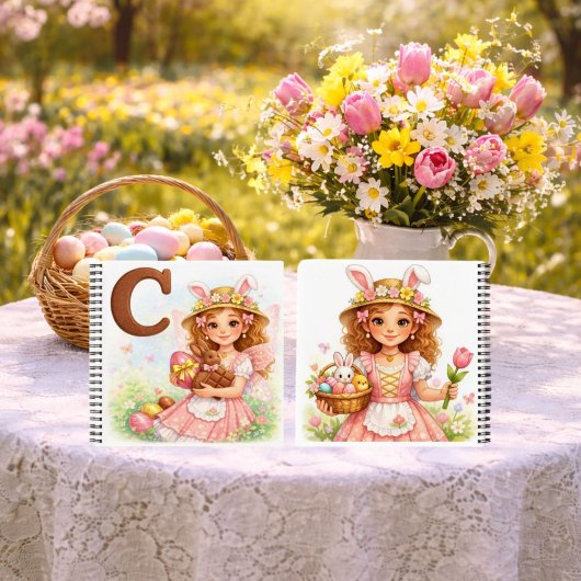 Spring Alphabet Letter C Notebook for Kids Notizblock