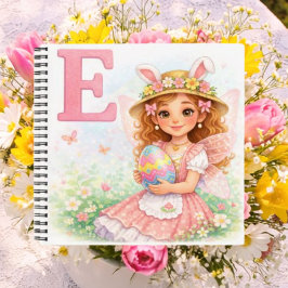 Spring Alphabet Letter E Notebook for Kids Notizblock