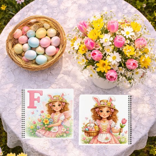 Spring Alphabet Letter F Notebook for Kids Notizblock