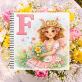 Spring Alphabet Letter F Notebook for Kids Notizblock
