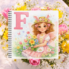 Spring Alphabet Letter F Notebook for Kids Notizblock