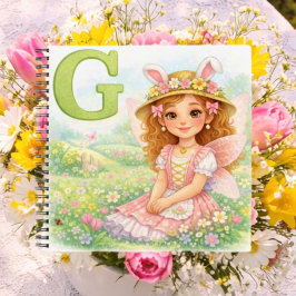 Spring Alphabet Letter G Notebook for Kids Notizblock