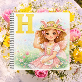 Spring Alphabet Letter H Notebook for Kids Notizblock
