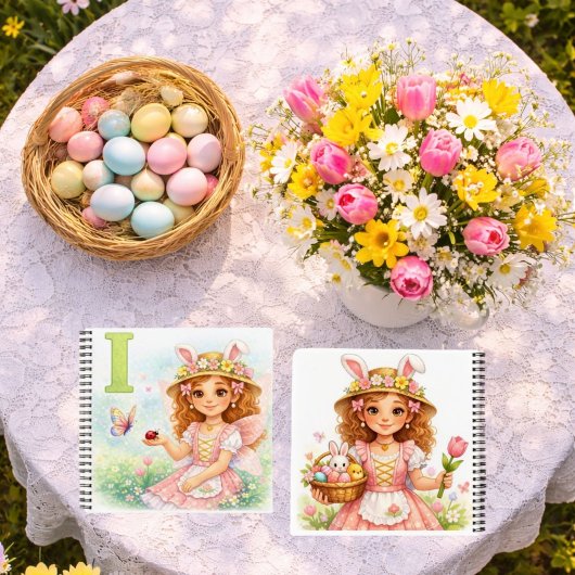 Spring Alphabet Letter I Notebook for Kids Notizblock