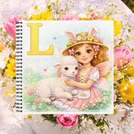 Spring Alphabet Letter L Notebook for Kids Notizblock