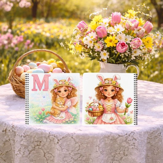 Spring Alphabet Letter M Notebook for Kids Notizblock