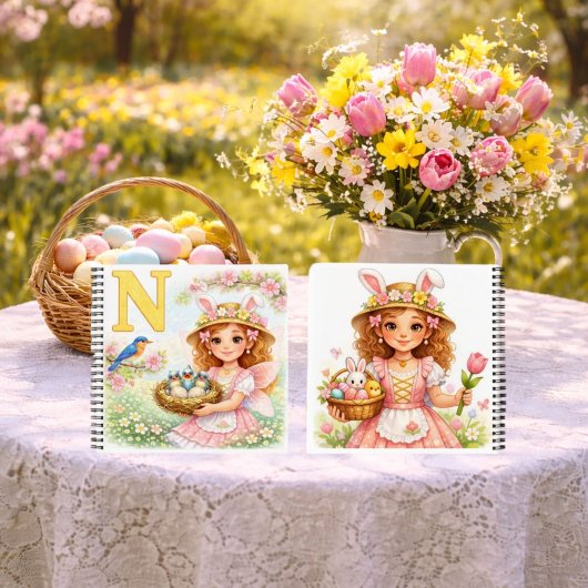 Spring Alphabet Letter N Notebook for Kids Notizblock