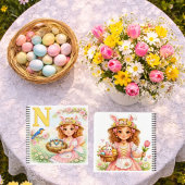 Spring Alphabet Letter N Notebook for Kids Notizblock
