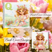 Spring Alphabet Letter Q Notebook for Kids Notizblock