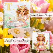 Spring Alphabet Letter T Notebook for Kids Notizblock