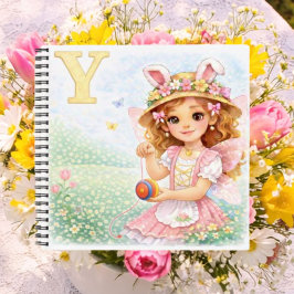 Spring Alphabet Letter Y Fairy Yo Yo Notizblock