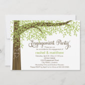 Spring and Summer Tree Engagement Party Einladung (Vorderseite)