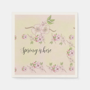 Spring Apple Blossom Cocktail Napkin Serviette