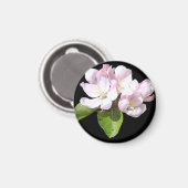 Spring Apple Blossom Kühlschrankmagnet Round (Vorderseite/Rückseite)