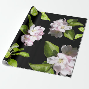 Spring Apple Blossom Wrapping Paper Matte Geschenkpapier