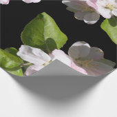 Spring Apple Blossom Wrapping Paper Matte Geschenkpapier (Ecke)