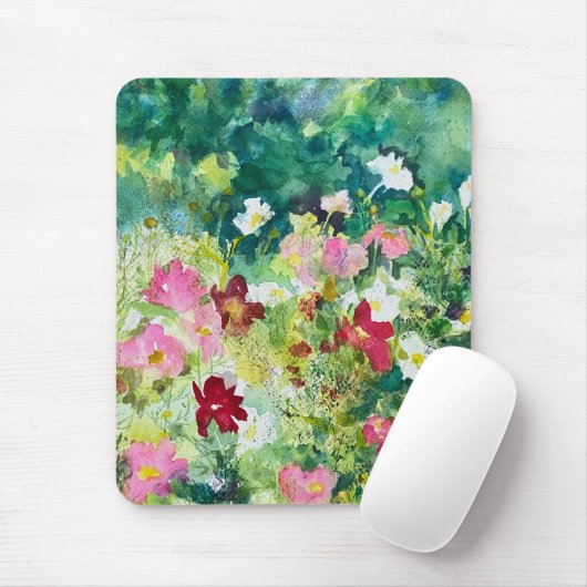 Spring Artistry Cosmos Blume Mousepad (Mit Mouse)