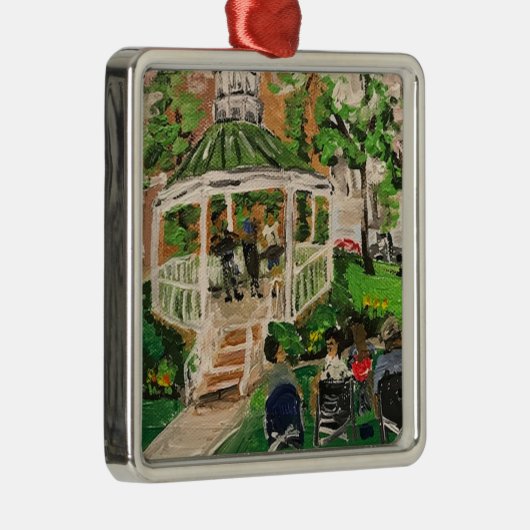 "Spring at Wes Point Park" von Willowcatdesigns Ornament Aus Metall (Rechts)