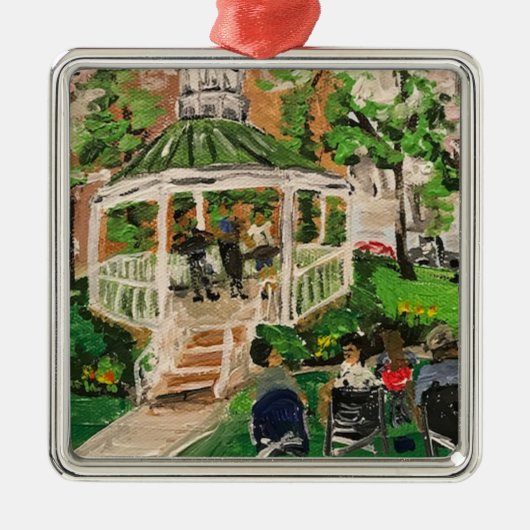 "Spring at Wes Point Park" von Willowcatdesigns Ornament Aus Metall (Vorne)