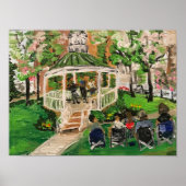 "Spring at Wes Point Park" von Willowcatdesigns Poster (Vorne)