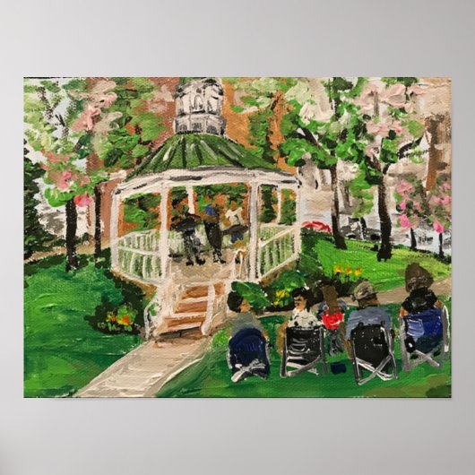 "Spring at Wes Point Park" von Willowcatdesigns Poster (Vorne)